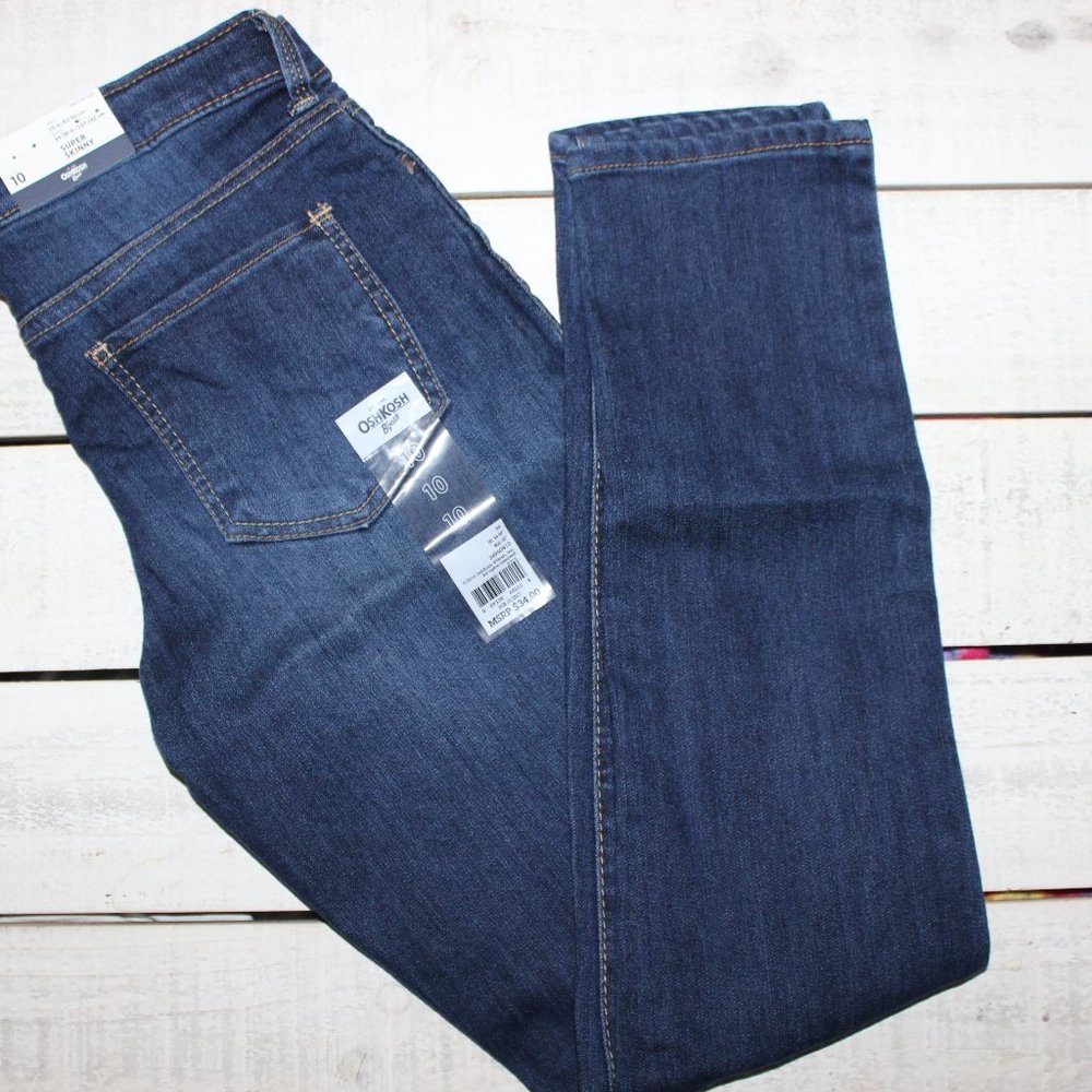 NWT! Girls OshKosh Super Skinny Jeans Size 10
